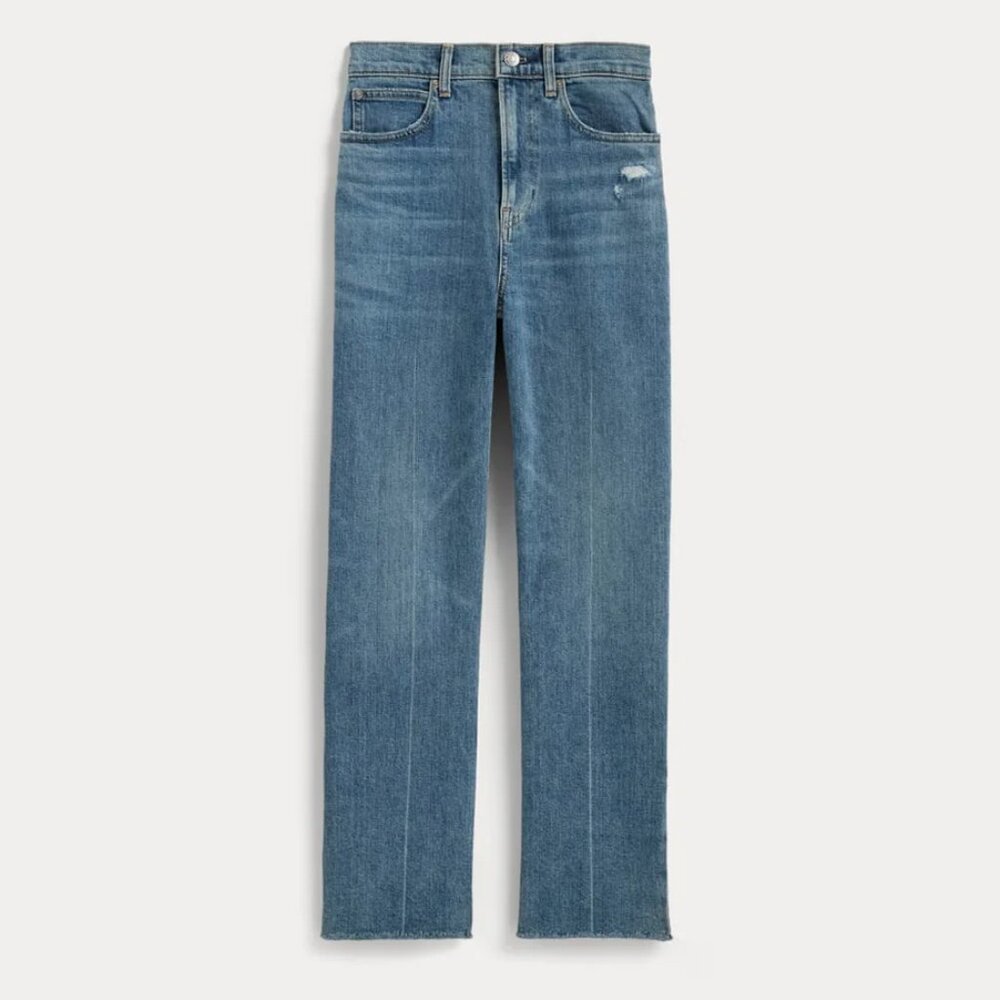 Everlane High Rise Straight Jeans in Blue - Picture 5 of 15